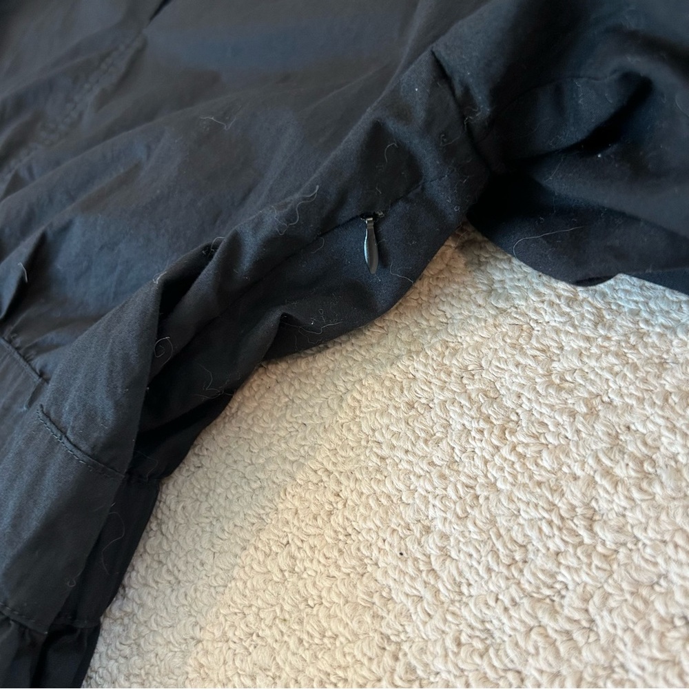 French Connection Black Poplin Puff Sleeve Tiered Midi Dress Cottagecore - Picture 4 of 8